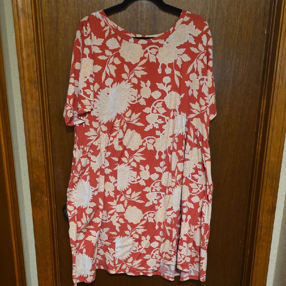 Lularoe 3X Monic Floral Princess Seam Dress